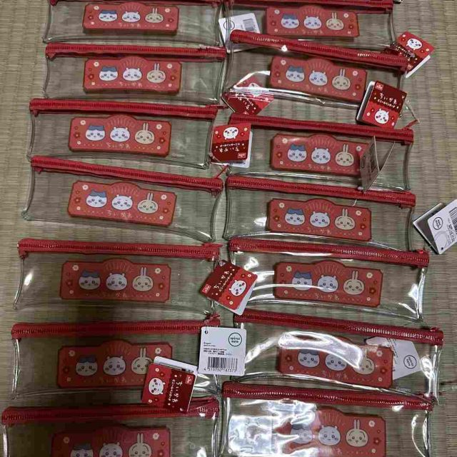 Túi bút nhựa trong suốt Chiikawa