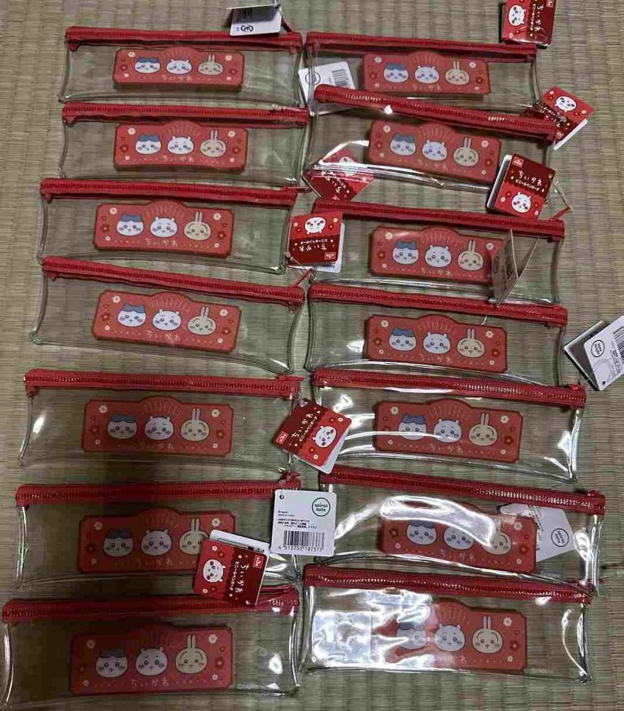 Túi bút nhựa trong suốt Chiikawa