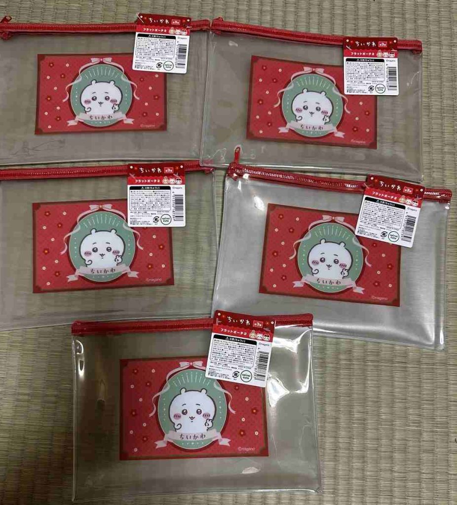 Túi zip trong suốt Chiikawa