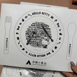 Bộ đĩa & muỗng nĩa Hello Kitty phong cách tối giản