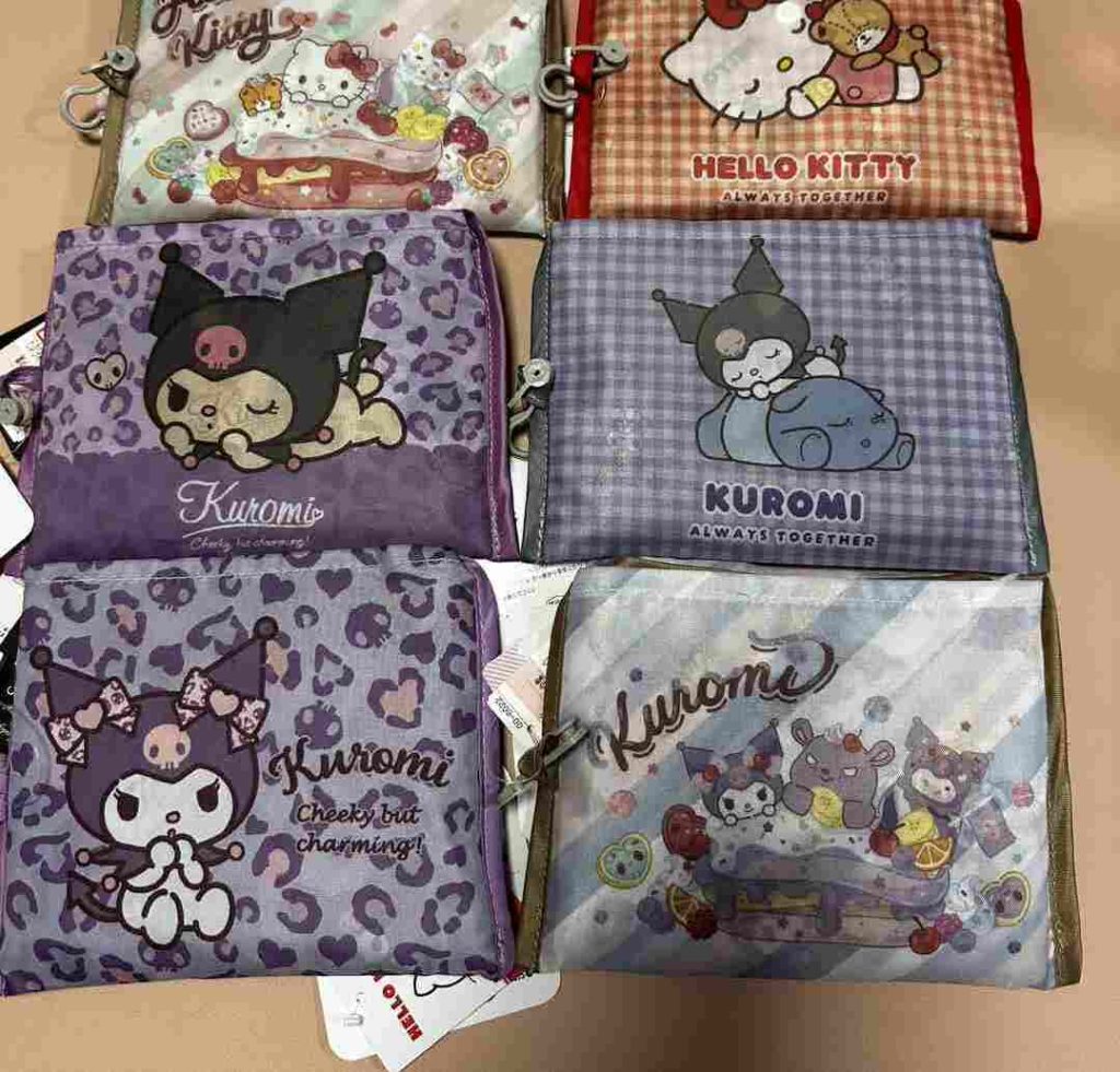 Túi đi chợ gấp gọn đa năng Kuromi