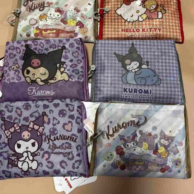 Túi đi chợ gấp gọn đa năng Kuromi