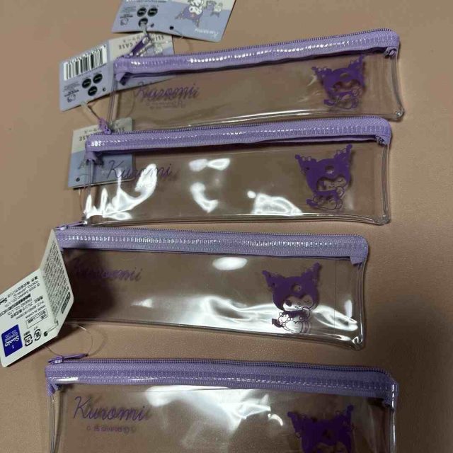Túi đựng bút/đồ nhỏ Kuromi trong suốt